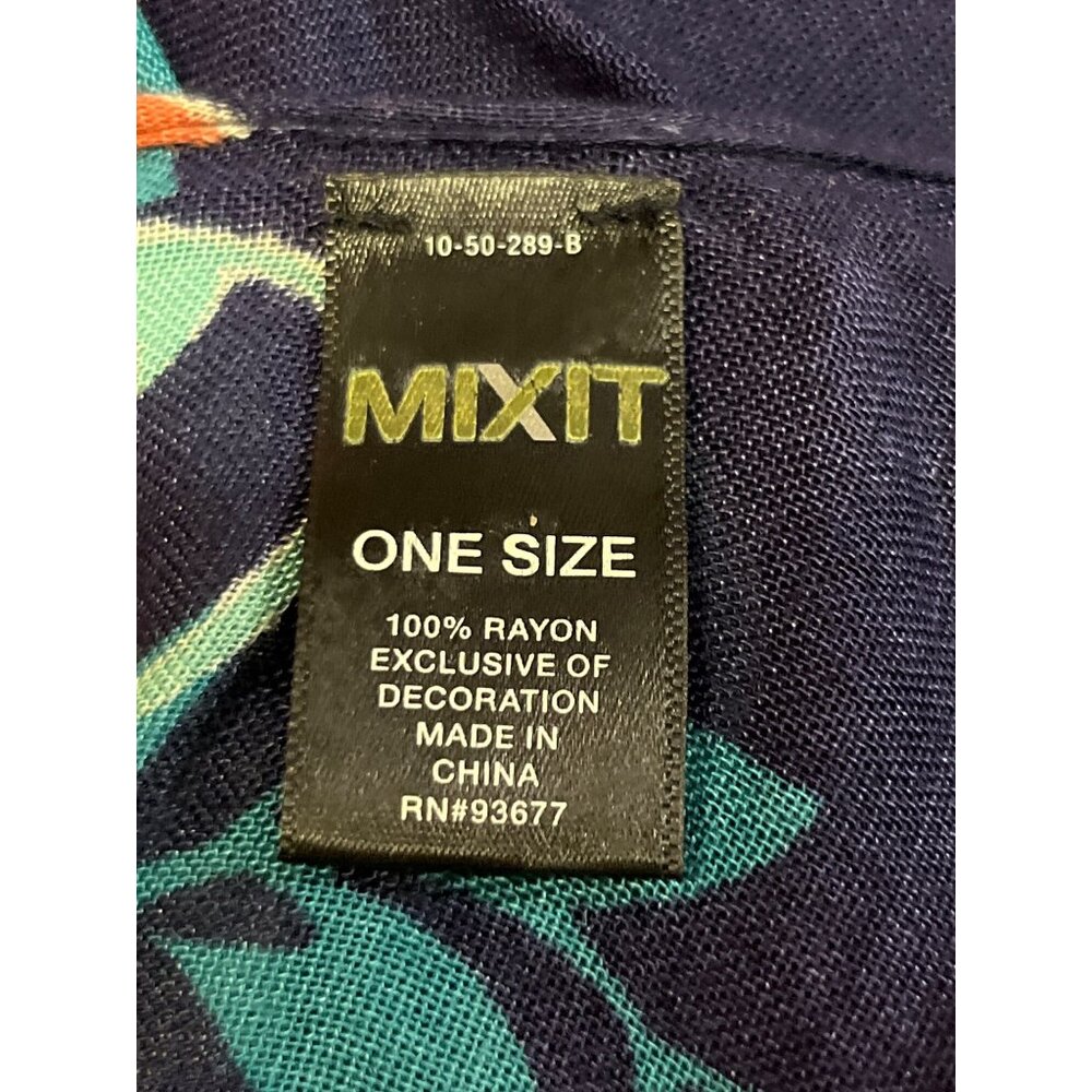 Mixit Floral Swim Cover Up One Size Kimono Tassel Beach Used - Picture 7 of 11